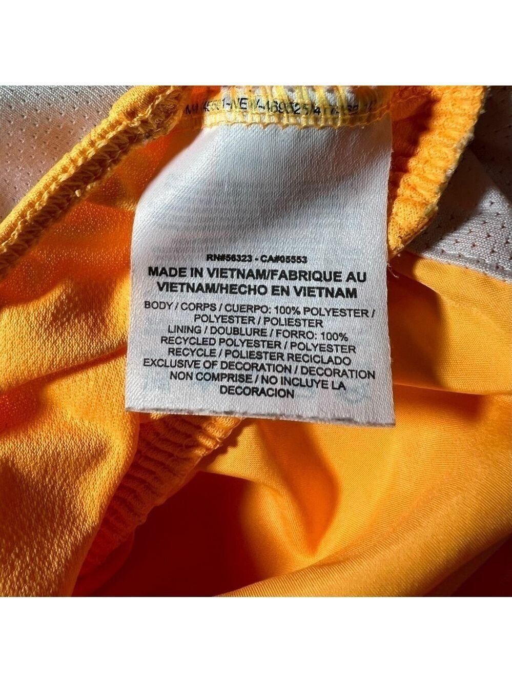 Nike Women’s Tempo Running Shorts Orange White Size Small - Picture 3 of 5